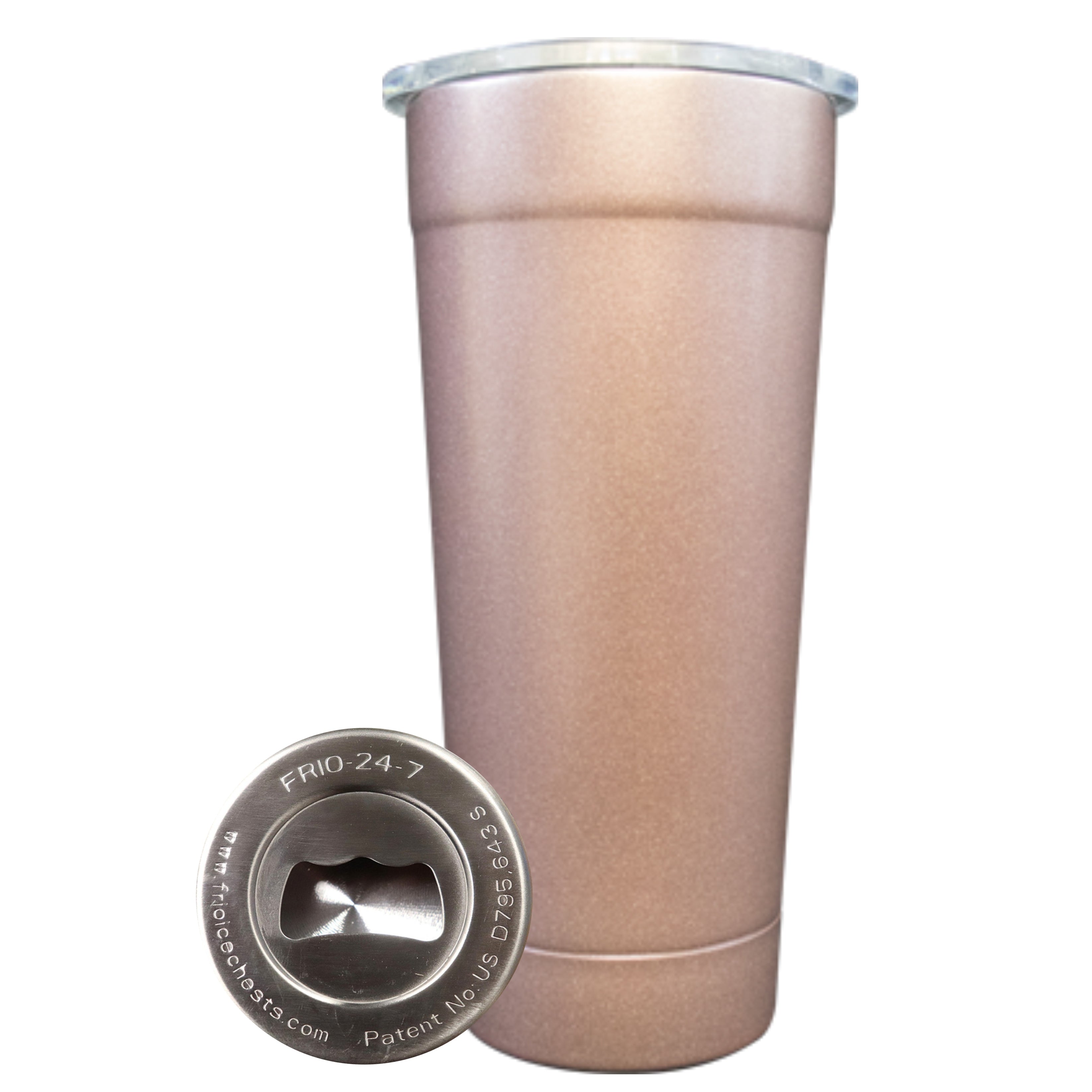 Frio Stainless Steel 24 oz Tumbler with Bottle Opener – Texas
